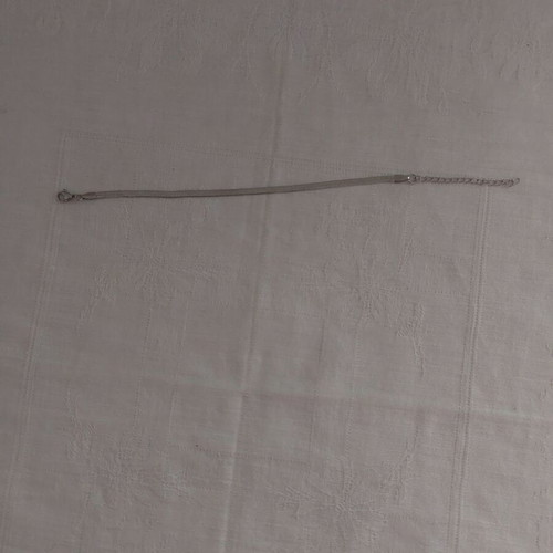 Bracelet from stainless steel like new, silver color, length 17+5 cm