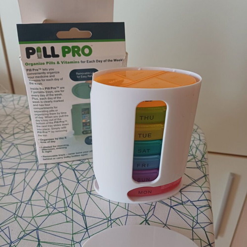 Pill organizer for 7 days new, 4 doses per day