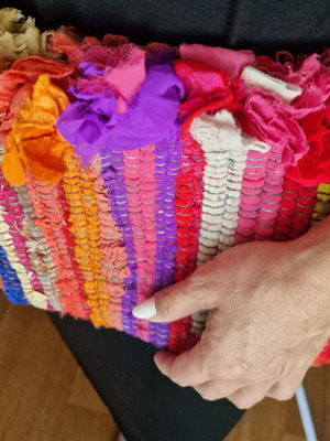 Handmade colorful handbag new