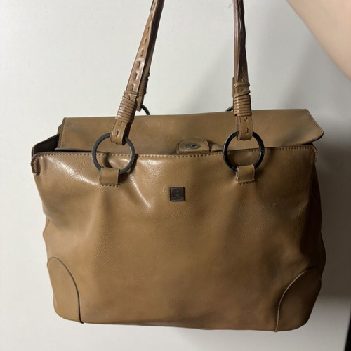 Kem bag vintage, used, beige shoulder style