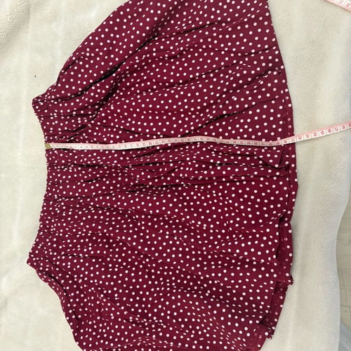 Addloft women's skirt burgundy polka dot, like new, size Medium
