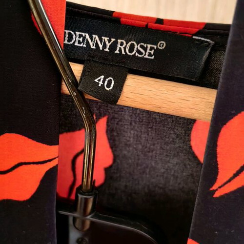Denny Rose crepe dress black, like new, size small