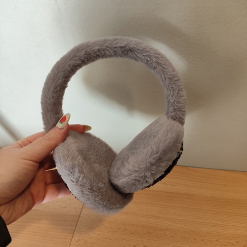 Fur Headband used with Ear Cover and Rhinestones