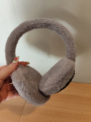 Fur Headband used with Ear Cover and Rhinestones