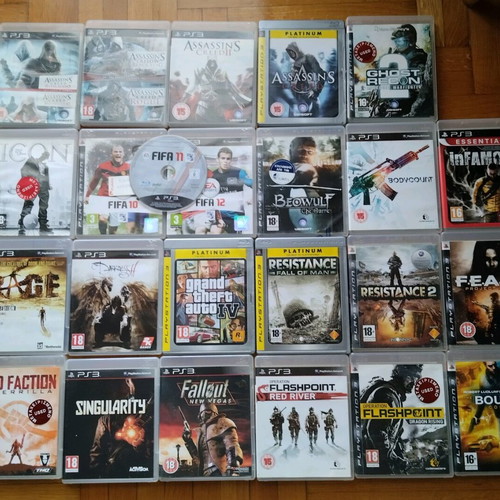 PlayStation 3 games like new, pack of 22