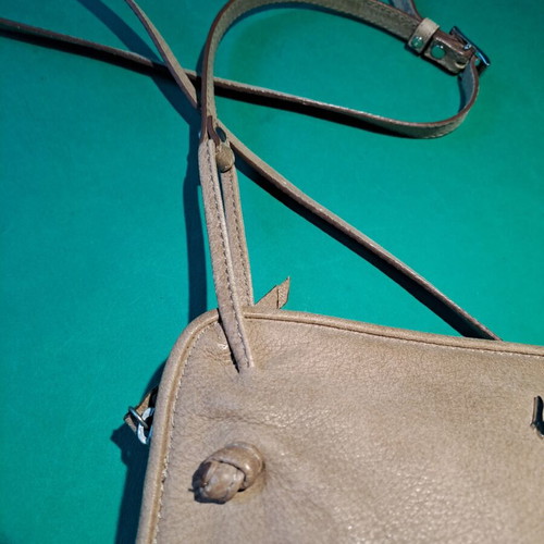 Kem small crossbody bag used, beige leather