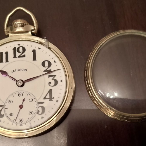 Illinois Bunn Special 60 Hour Pocket Watch used, collectible railroad