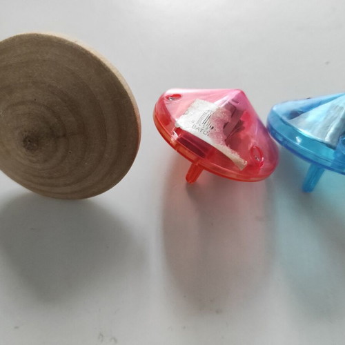 Spinning tops new, pack of 3