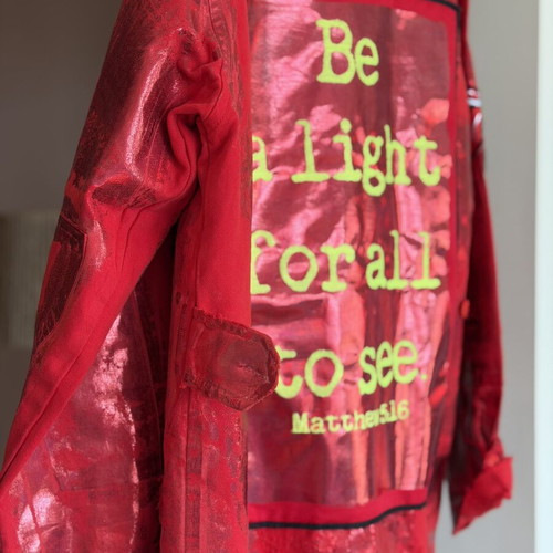 Áyios Athens Statement Jacket Large red like new