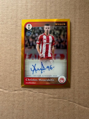 Topps Merlin Rookie Aurograph Christos Mouzakitis Olympiacos σαν καινούργιο