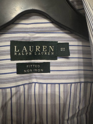 Πουκάμισο Ralph Lauren XL άσπρο και γκρι σαν καινούργιο, αφόρετο