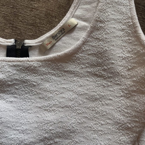 Bershka white dress like new, fits smaller size L