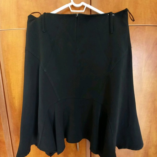 Anonima skirt XXL used, black with asymmetric hem