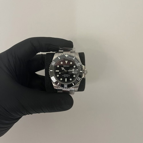 Seiko mod automatic wristwatch, 40mm, ceramic bezel, sapphire crystal