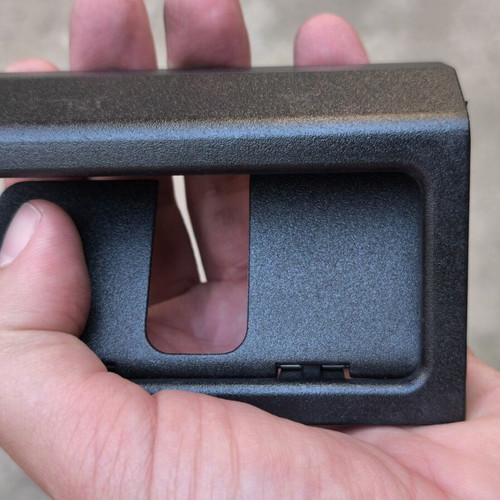 Mercedes W211 trunk lock cover plastic