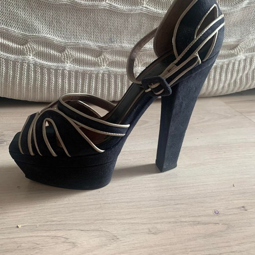 Marni high-heeled sandals used, size 37, blue