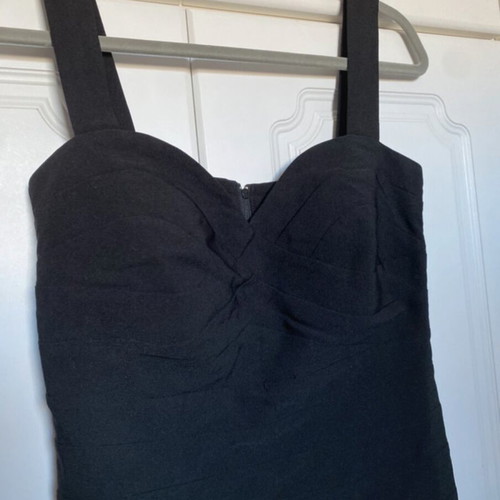 Black mini dress Anonima basic like new, size S