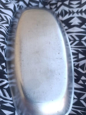 Metal serving tray