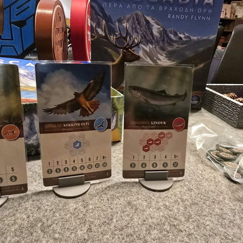 Cascadia 3d printed nature tokens and card stands new