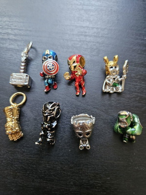 The Avengers silver charms for bracelet