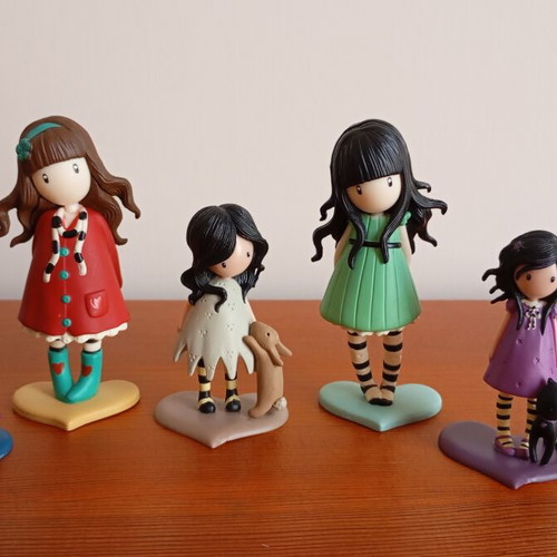 Santoro Gorjuss Storage Box and Figures Hush Little Bunny like new