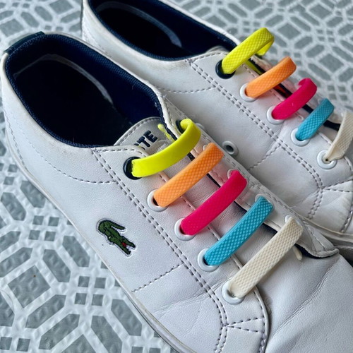 Lacoste Kids Sneakers Size 31 Like New, White