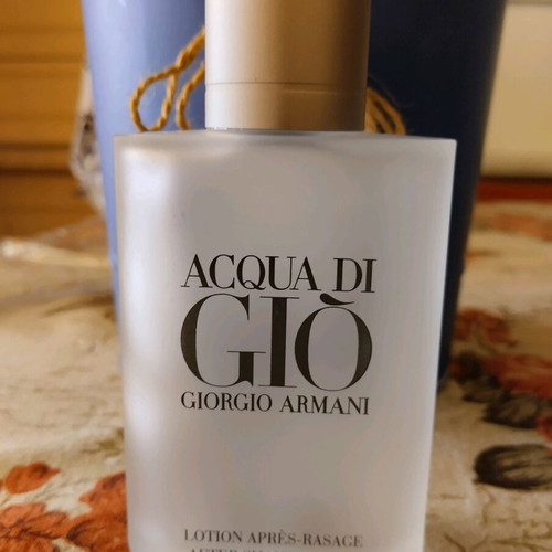 Acqua Di Gio Giorgio Armani After Shave Lotion 100ml bottle used, empty