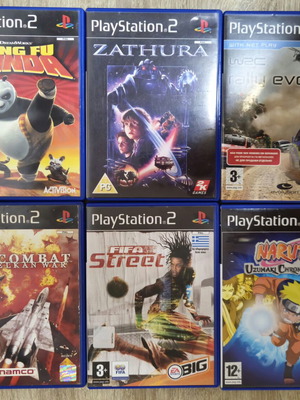 Πακέτο 6 μεταχειρισμένων παιχνιδιών PlayStation 2 με manual