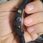 Lacoste ρολόι χειρός σε άριστη κατάσταση, μαύρο και χρυσαφί