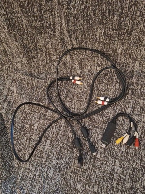 Set of cables and USB video capture adapter like new