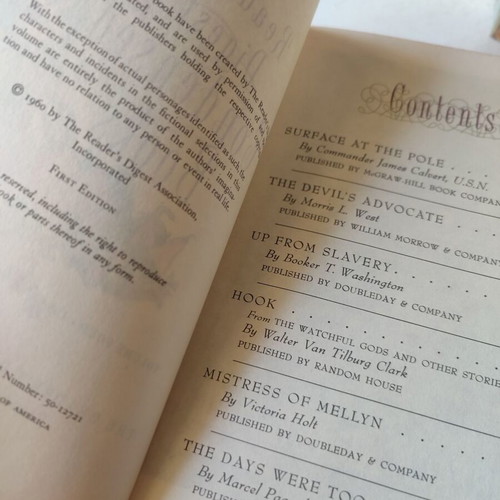 Reader's Digest Condensed Books used 4 volumes first edition