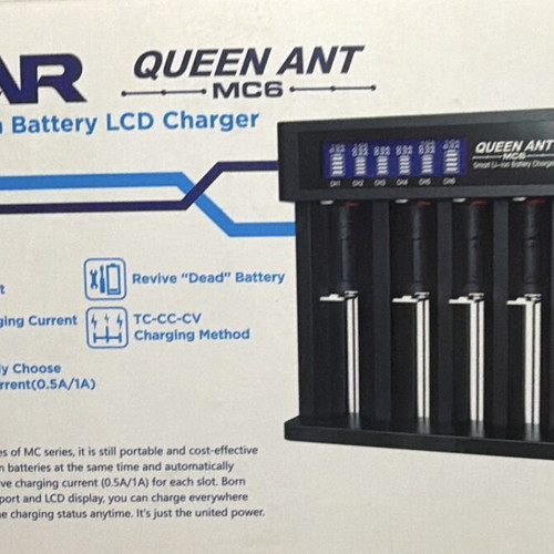 XTAR Queen ANT MC6 charger 6-slot, new in box