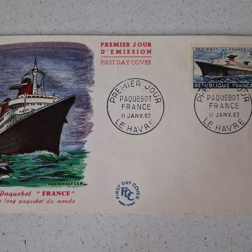 France 1962 First Day Cover Paquebot Stamp New