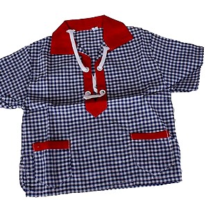 Vintage καρό πουκάμισο για μωρά 1960s