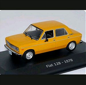 Αυτοκίνητο μοντέλο Fiat 128 - 1978 αυτοκίνητάκι της Hachette, σειρά "ΑΞΕΧΑΣΤΑ ΑΥΤΟΚΙΝΗΤΑ" 1:43