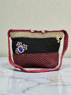 Handmade multicolor shoulder bag like new