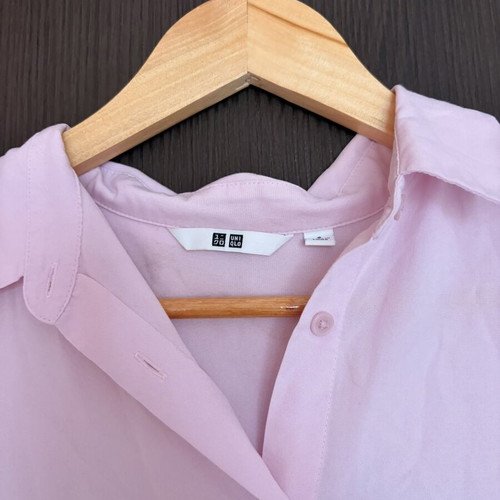 UNIQLO Baby Pink Short Sleeve Shirt, 100% Cotton