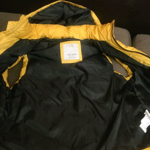 Zara sleeveless kids vest like new, size 128 cm, yellow-mustard
