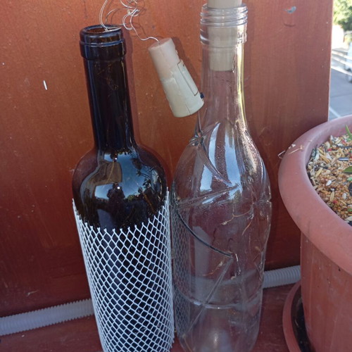 Decorative LED Bottle Lights set of two, used