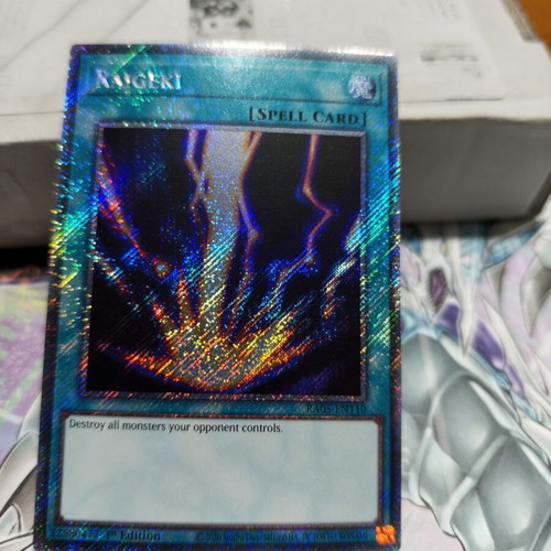 Raigeki platinum secret rare card like new