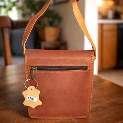 Shoulder Bag Brown New Genuine Leather