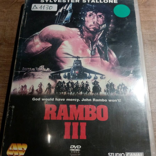 Rambo I, II, III DVD collection used with Greek subtitles