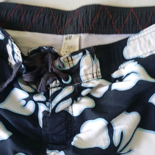 Vintage H&M floral swim bermuda shorts used size Large