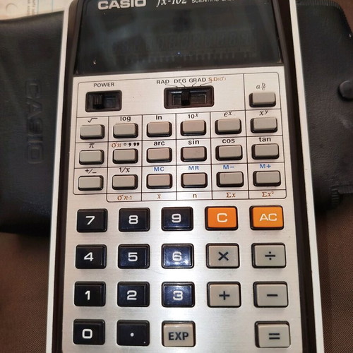 Calculadora Casio fx-102 vintage μεταχειρισμένη για ανταλλακτικά