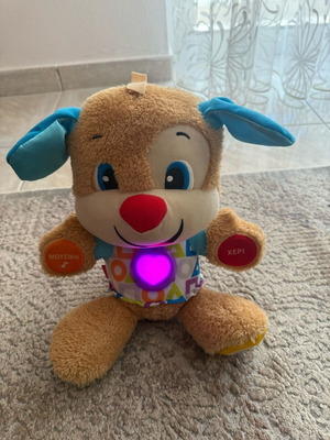 Fisher Price εκπαιδευτικό σκυλάκι Smart Stages από ύφασμα με μουσική και ήχους σαν καινούργιο FPN78