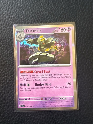 Dusknoir Rare Holo Shrouded Fable Pokémon TCG καινούργιο