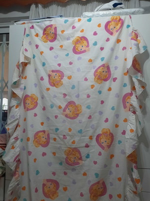Barbie decorative bed sheet for single bed like new