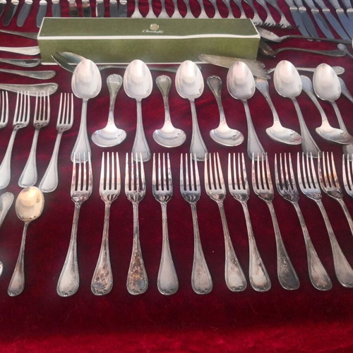 Silver-plated Service Christofle. Rubans Collection