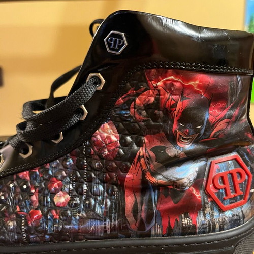 Philipp Plein men's sports shoes like new, size 42, leather