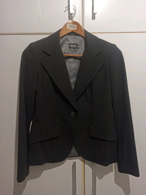 Ysatis black striped suit S like new, jacket and trousers